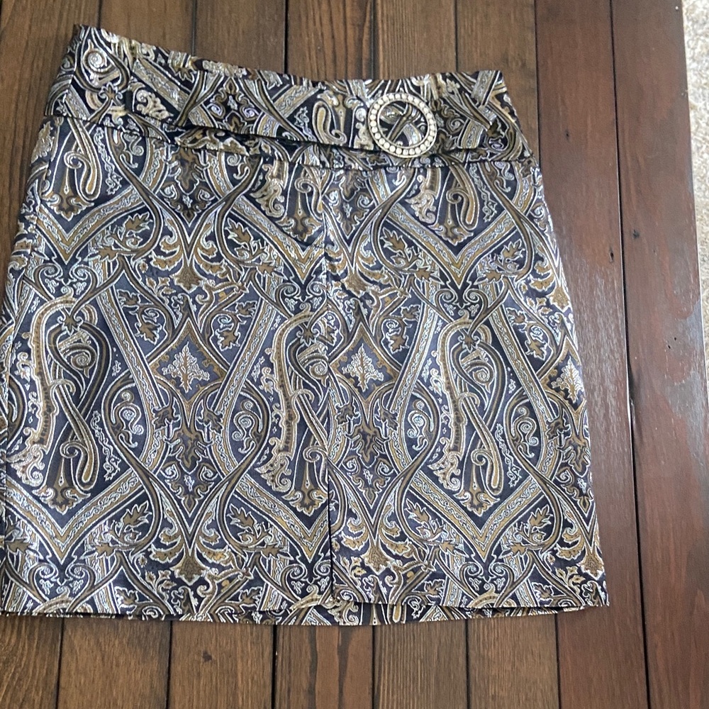 NWT Vintage Cache size-6 paisley pencil skirt